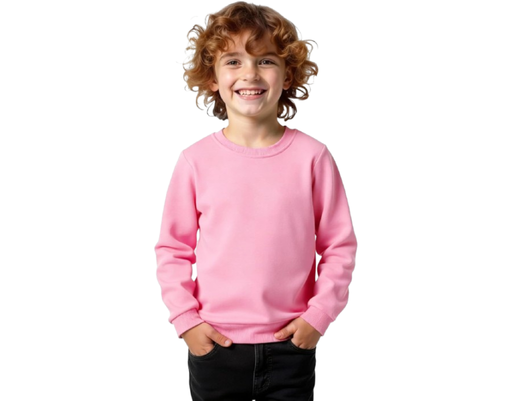Magic Park 1-14Y Toddler Long Sleeve Sweatshirt Boys Girls Pullover Kids Solid Color T Shirt Winter Casual Tops