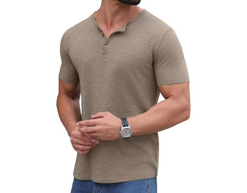 NTO THE AM Premium V Neck T Shirts for Men - Modern Fitted Tees S - 2XL Vneck Undershirts