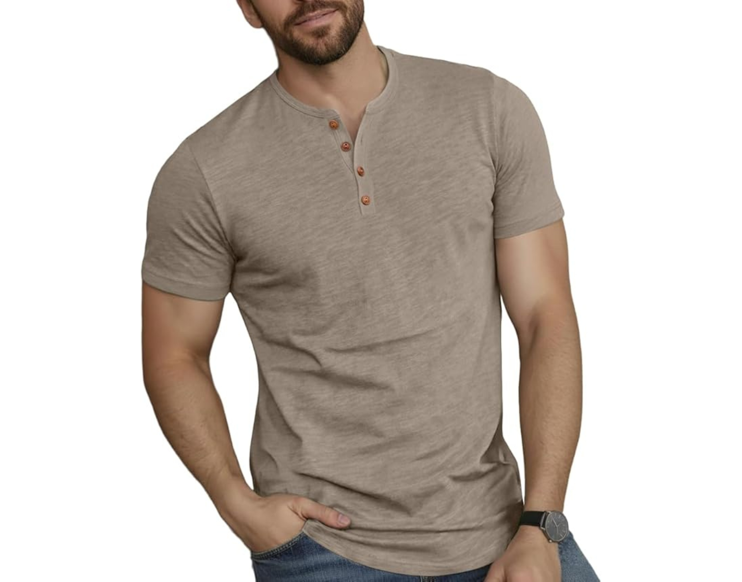 NTO THE AM Premium V Neck T Shirts for Men - Modern Fitted Tees S - 2XL Vneck Undershirts