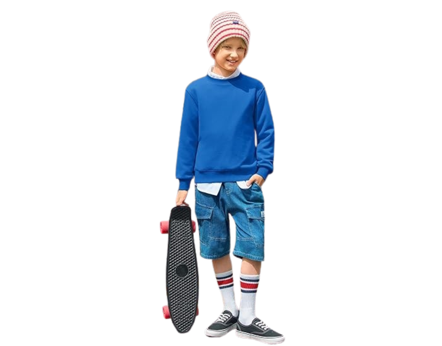 Haloumoning Boys Crewneck Pullover Sweatshirts Kids Youth Casual Long Sleeve Shirts 5-14 Years