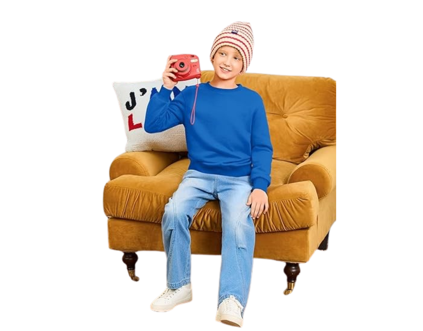 Haloumoning Boys Crewneck Pullover Sweatshirts Kids Youth Casual Long Sleeve Shirts 5-14 Years