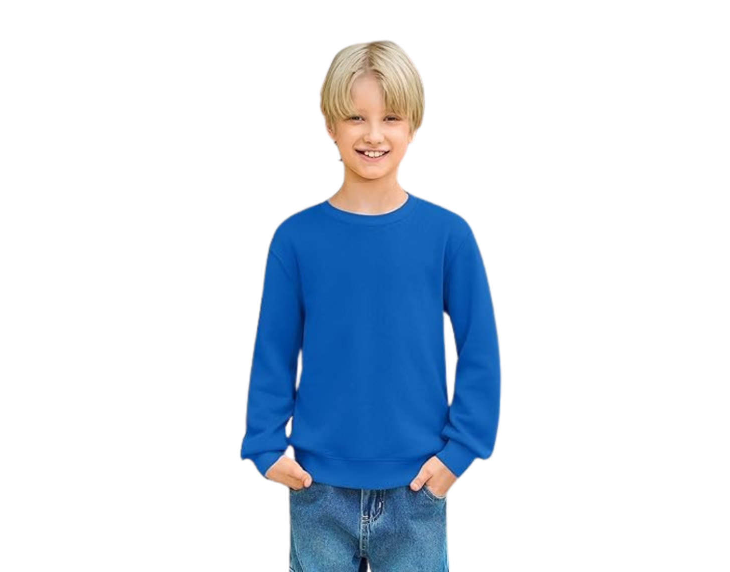 Haloumoning Boys Crewneck Pullover Sweatshirts Kids Youth Casual Long Sleeve Shirts 5-14 Years