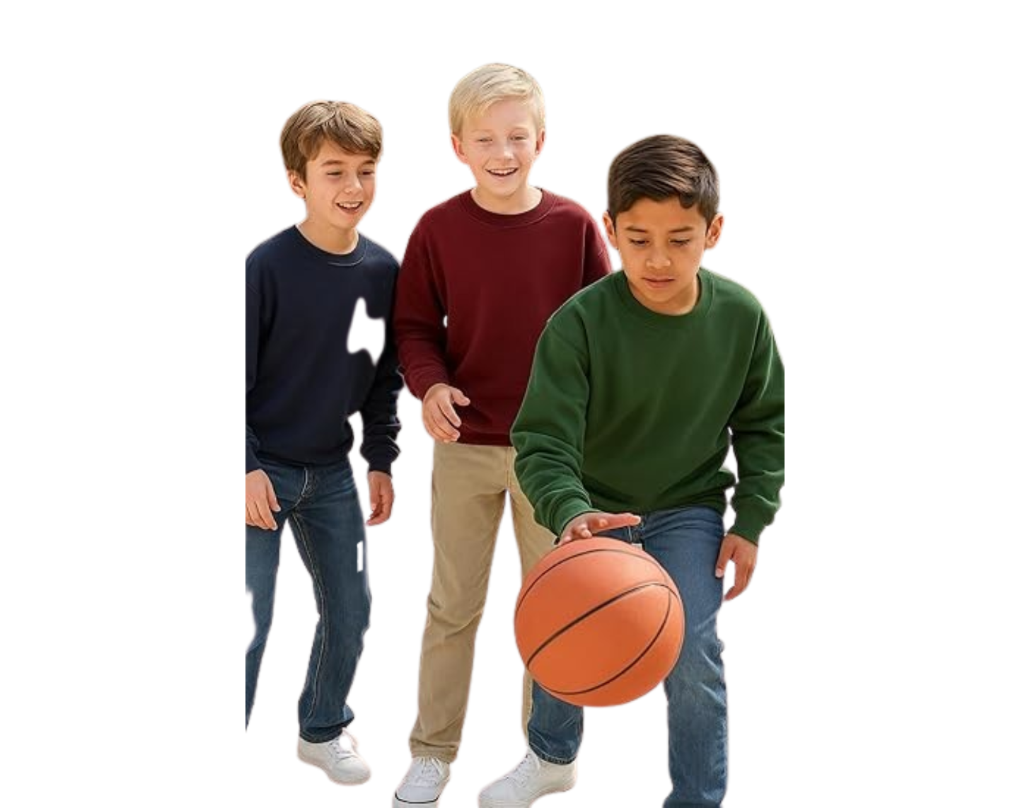 ClassExceed Boys’ School Sweatshirt | Cotton-Blend Fleece Pullover for Uniform & Casual Wear | School Crewneck
