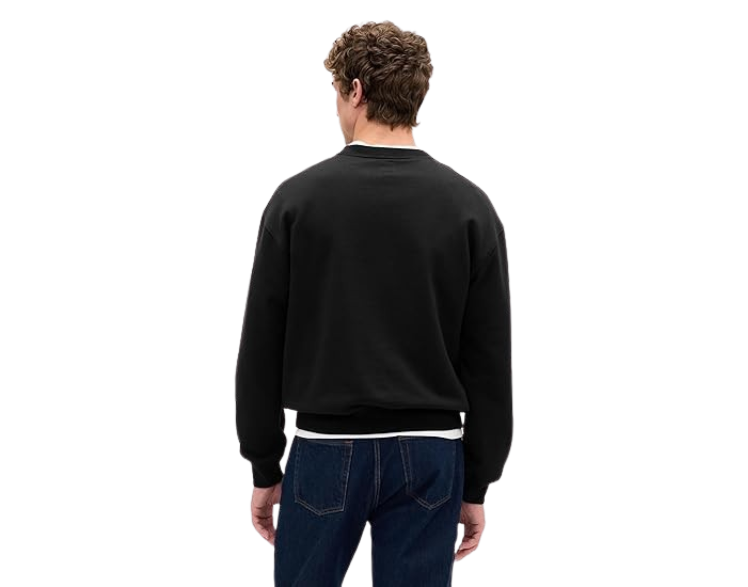 GAP Men's Logo Crewneck Fleece Sweatshirt