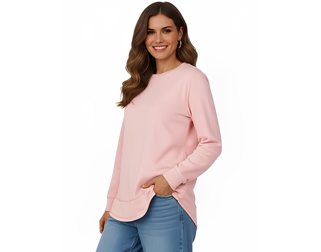 AURUZA Sweatshirt for Women Long Sleeve Crewneck Sweatshirt Women Causal Loose Fit Pullover Tunic Top Fall Clothes Shirts