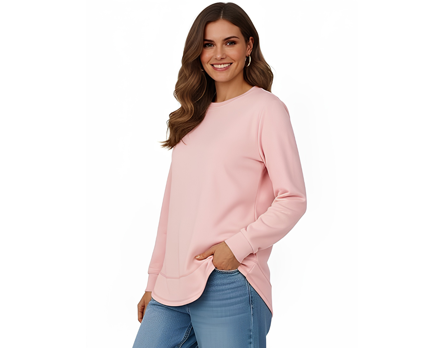 AURUZA Sweatshirt for Women Long Sleeve Crewneck Sweatshirt Women Causal Loose Fit Pullover Tunic Top Fall Clothes Shirts