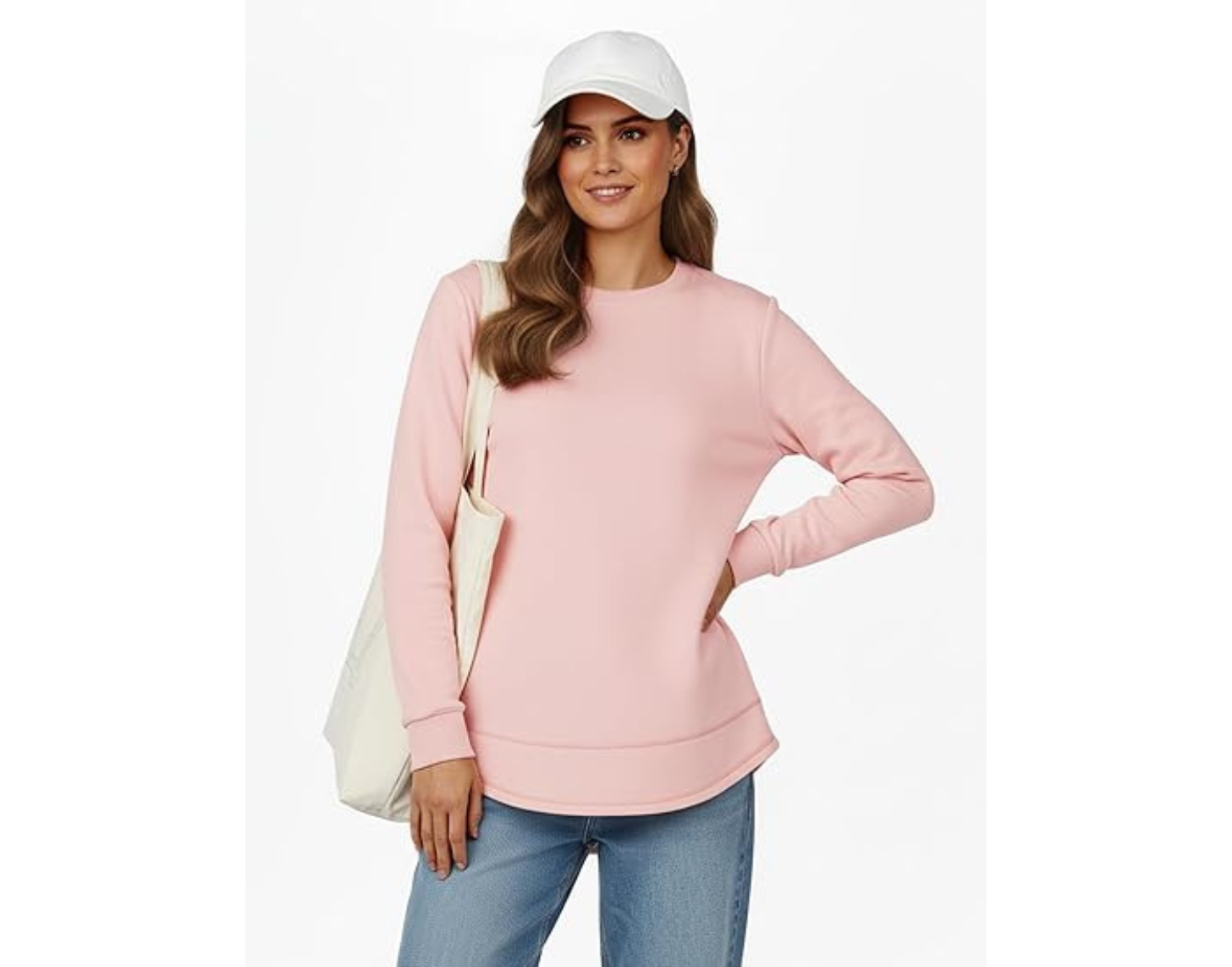 AURUZA Sweatshirt for Women Long Sleeve Crewneck Sweatshirt Women Causal Loose Fit Pullover Tunic Top Fall Clothes Shirts