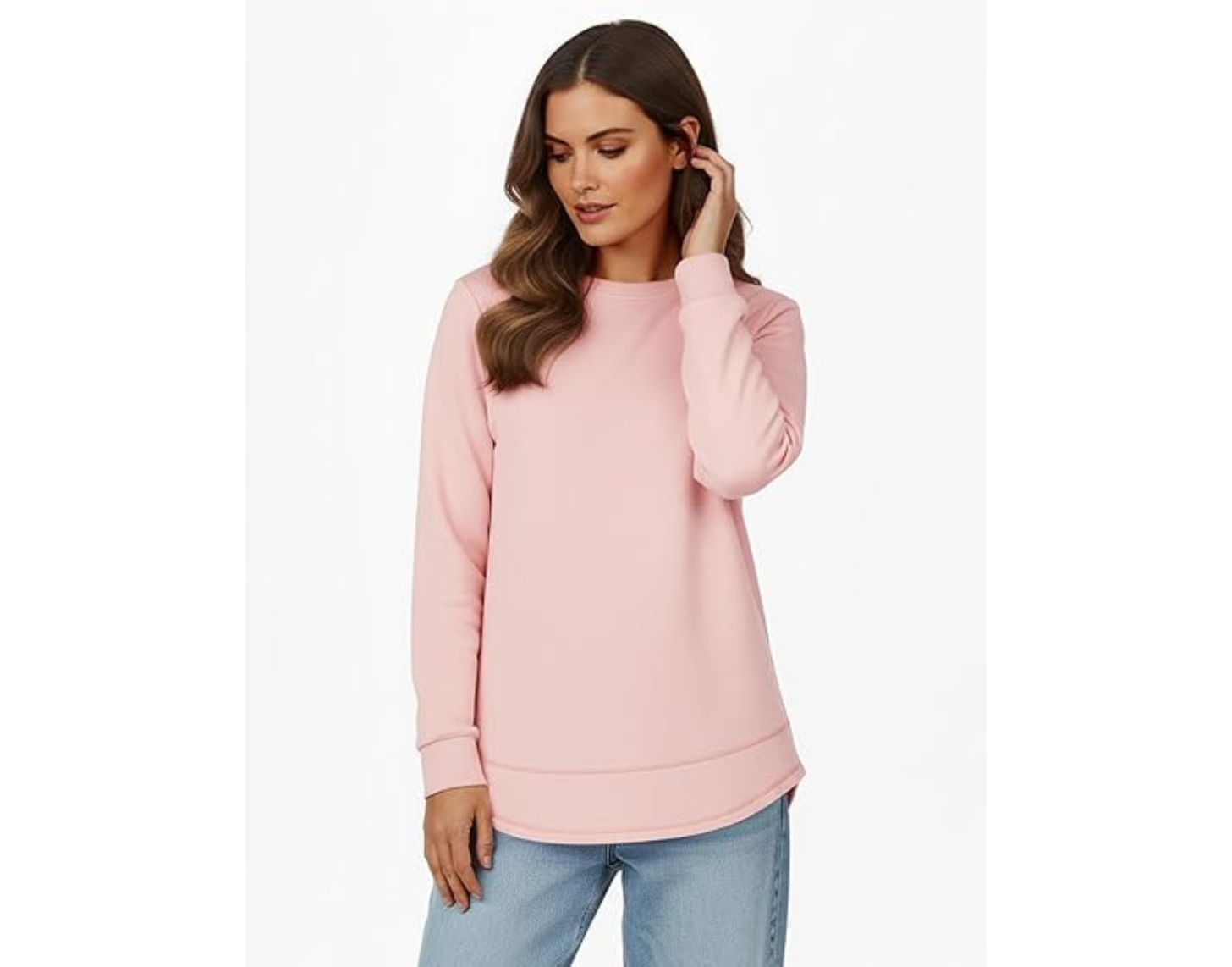 AURUZA Sweatshirt for Women Long Sleeve Crewneck Sweatshirt Women Causal Loose Fit Pullover Tunic Top Fall Clothes Shirts