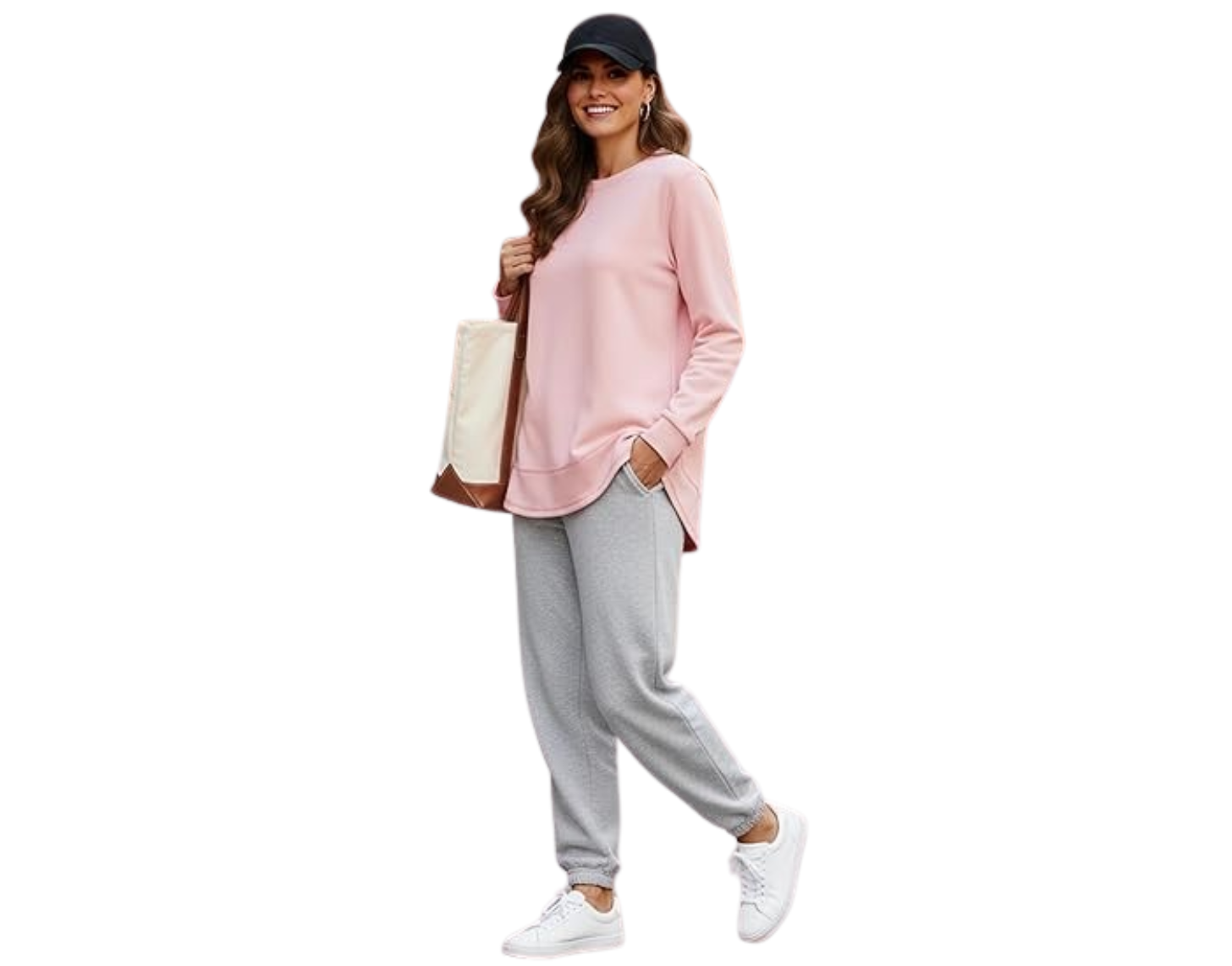 AURUZA Sweatshirt for Women Long Sleeve Crewneck Sweatshirt Women Causal Loose Fit Pullover Tunic Top Fall Clothes Shirts