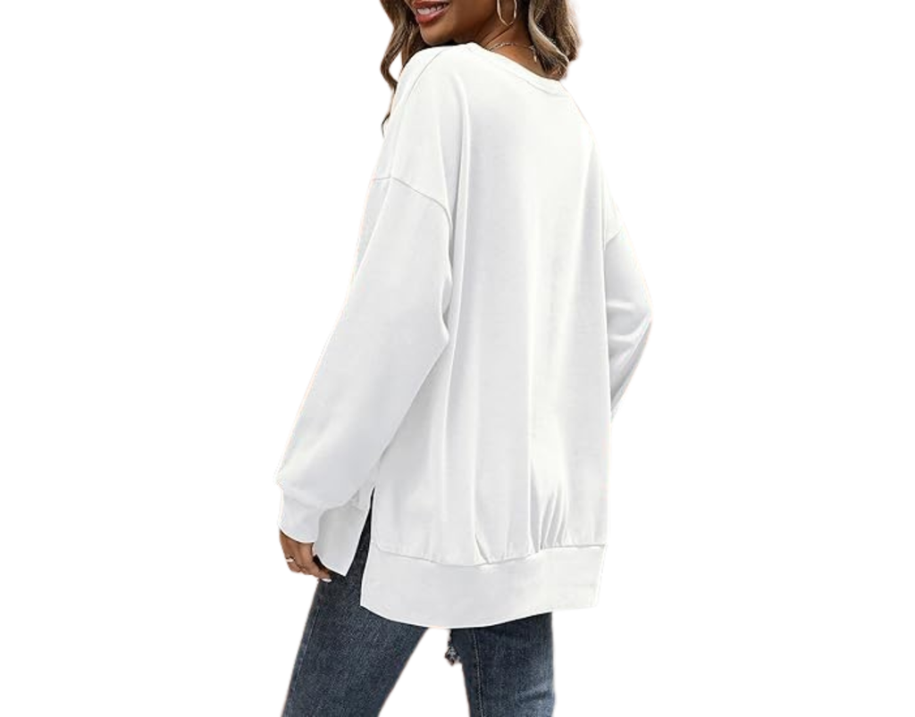 Florboom Womens Oversized Sweatshirts Crew Neck Long Sleeve Tunic Top Casual Fall Soft Pullover