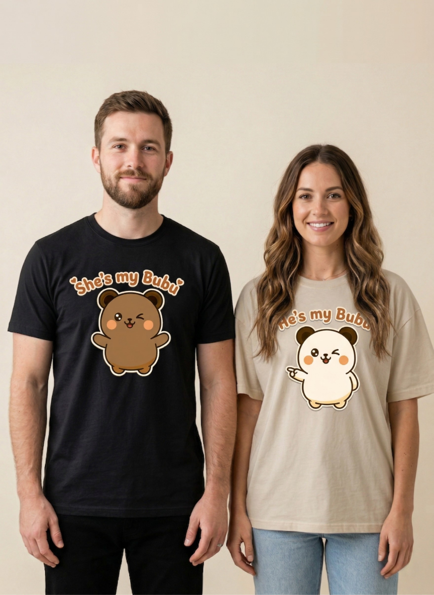 She,s my Bubu Couple Couple T-Shirt