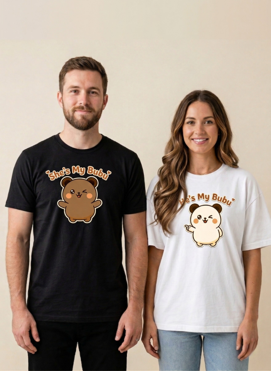 She,s my Bubu Couple Couple T-Shirt