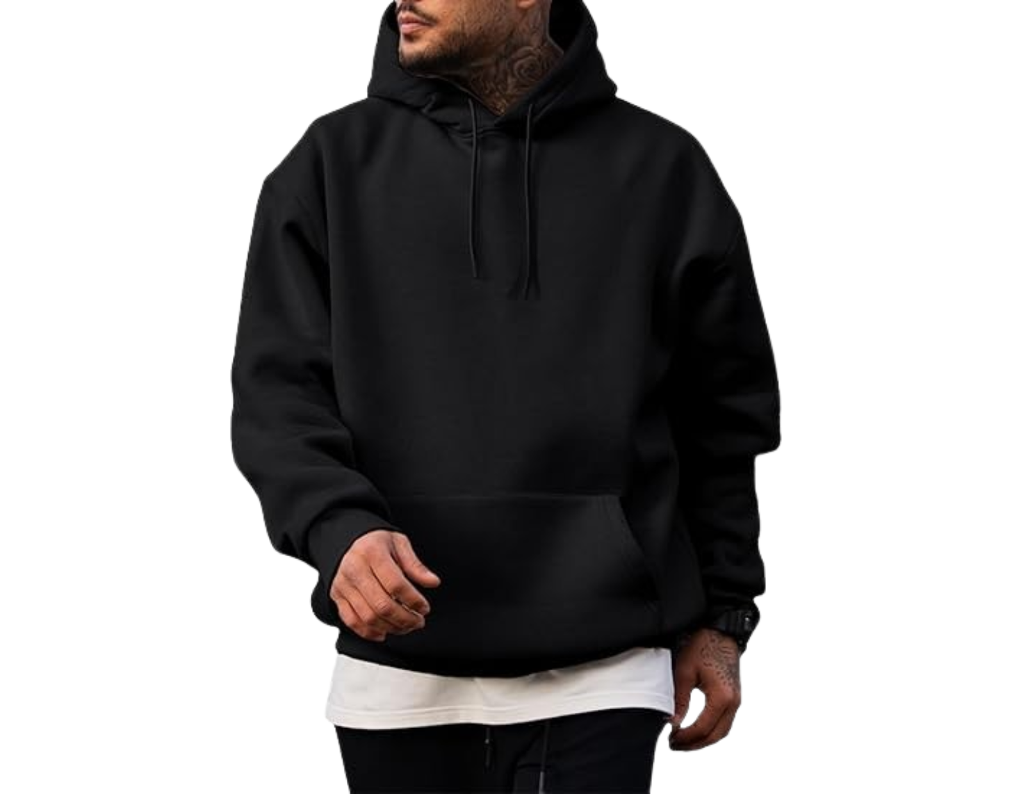 JMIERR Mens Casual Cotton Hooded Collar Drawstring Hoodies Pullover Sweatshirts Casual Long Sleeve Shirts