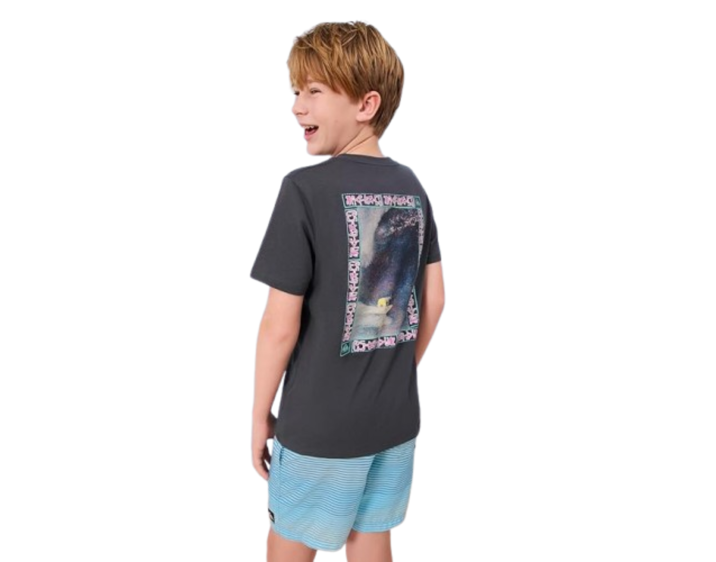 Quiksilver Boys' Short Sleeve Logo Graphic T-Shirt, Soft & Comfortable, Regular Fit