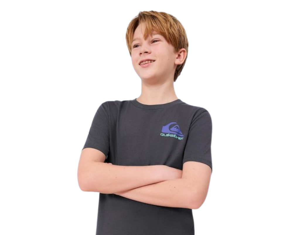 Quiksilver Boys' Short Sleeve Logo Graphic T-Shirt, Soft & Comfortable, Regular Fit