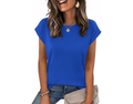 Zeagoo Womens Tops Summer Casual Cap Sleeve Tshirts Shirts Business Dressy Spring Fashion Outfits Trendy Clothes