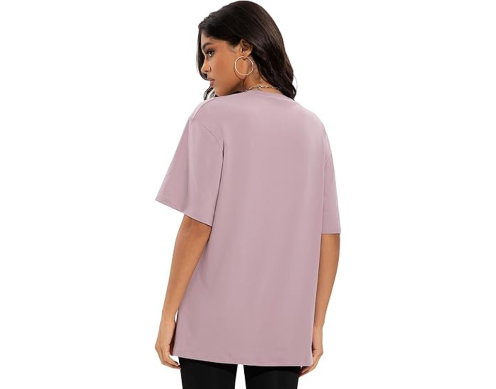 Siimcuzy 4 Pack Oversized Tshirts for Women, Loose Fit Crew Neck Summer Baggy Tops Workout Tees Plus Size T Shirts