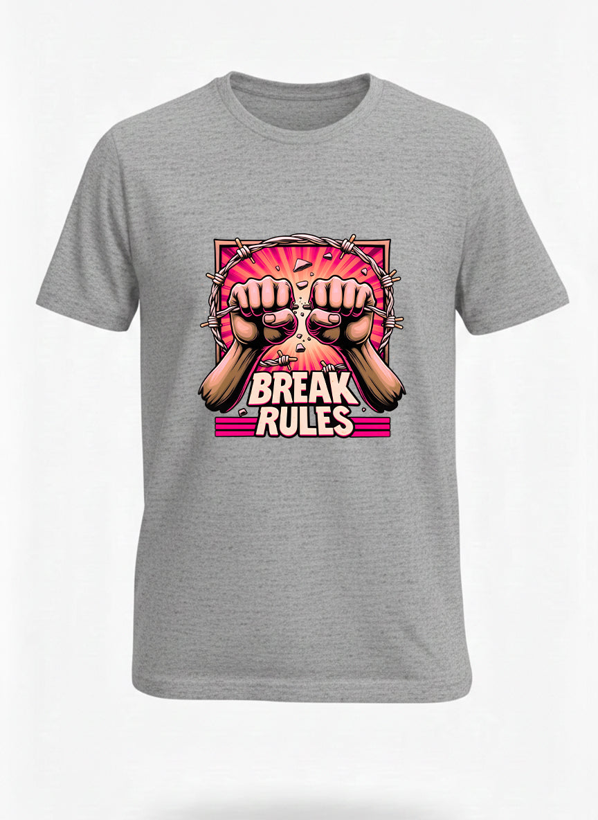 Customized break and rules t shirt