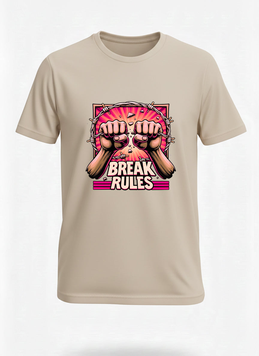 Customized break and rules t shirt