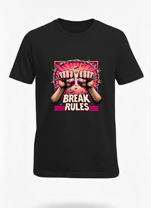 Customized break and rules t shirt