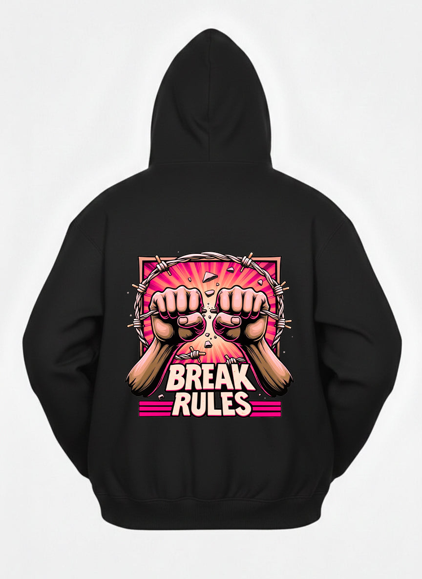 Customized Break Rules Hoodies