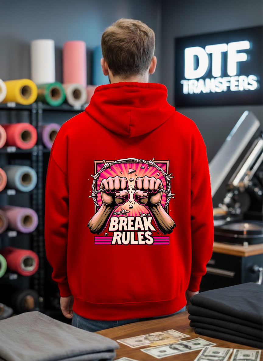 Customized Break Rules Hoodies