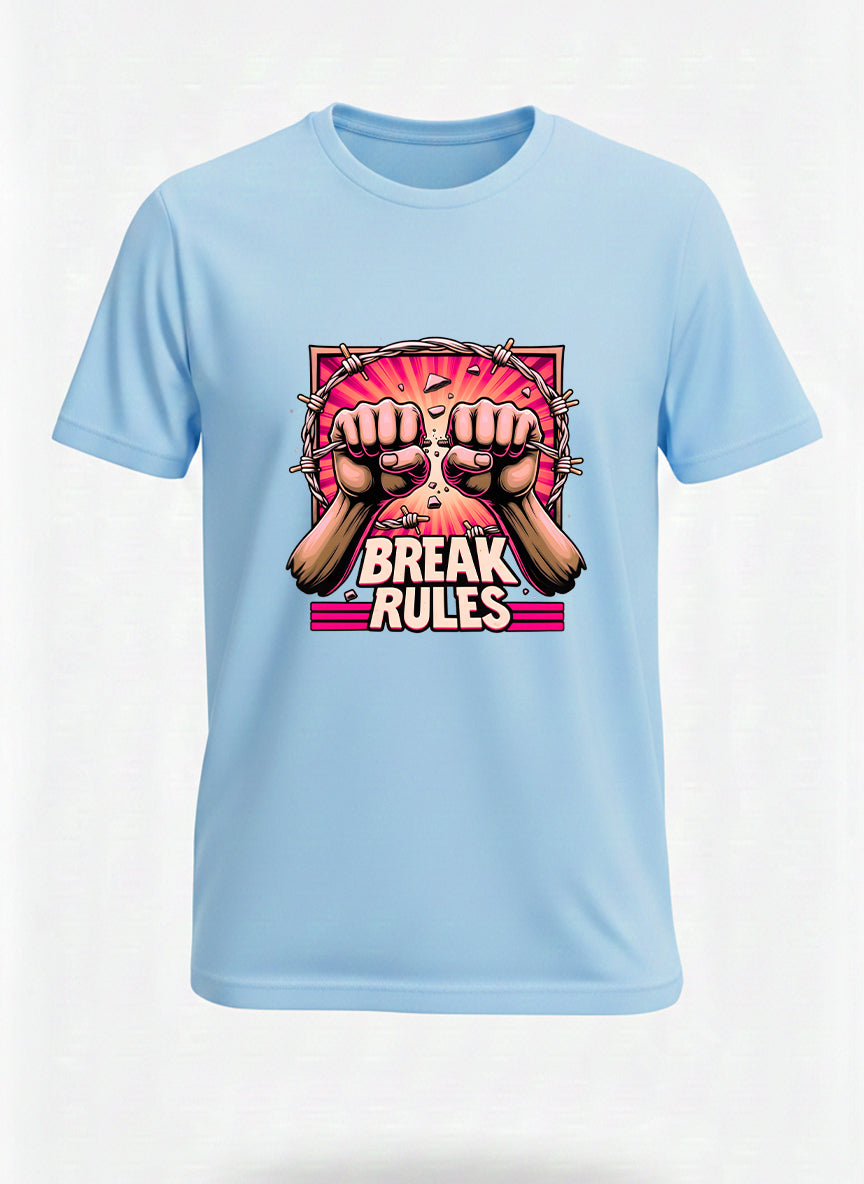 Customized break and rules t shirt