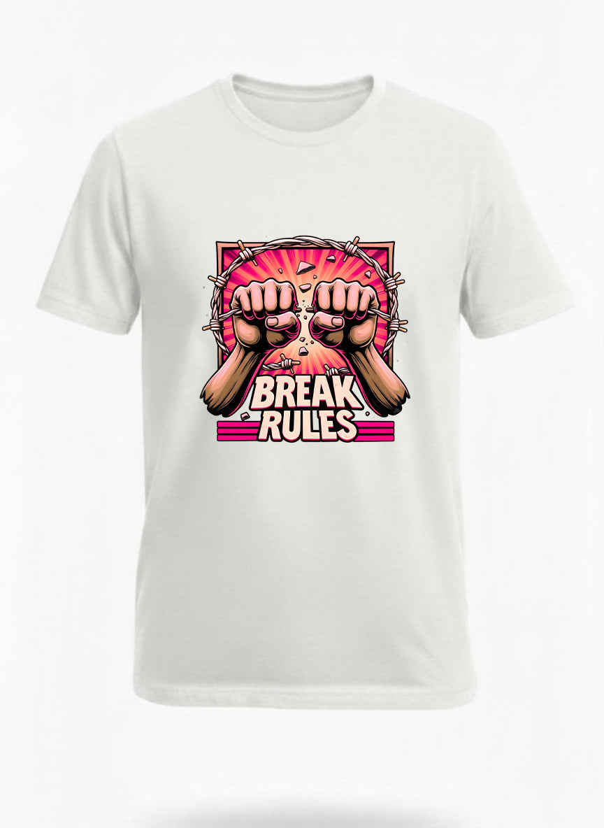 Customized break and rules t shirt
